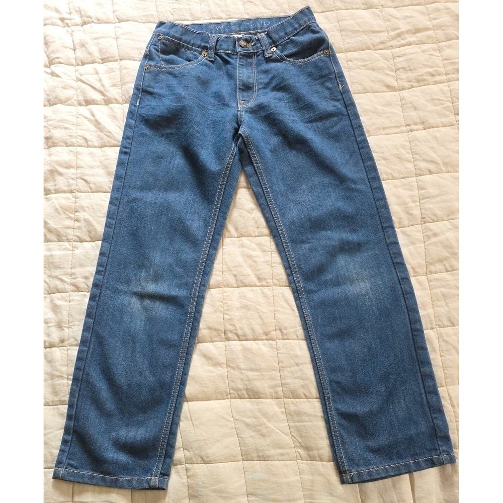 Womens PD&C Blue Jeans Size‎ 12 Inseam 24 Cotton Polyester Straight Leg